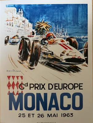 Immagine prodotto di MONACO - Gran Premio 1963 - Poster 30x40 cm
