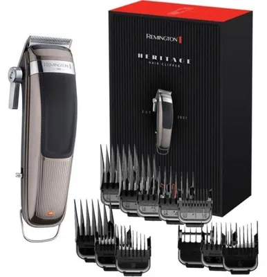 Image de Tondeuse Cheveux Professionnelle Remington HC9100 Heritage - Lames Amovibles et Lavables - 11 Sabots