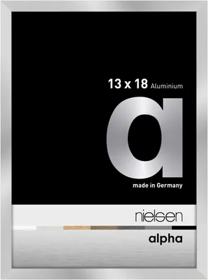 Image de Cadre photo en aluminium Nielsen, modèle Alpha, couleur argent, dimensions 13x18 cm
