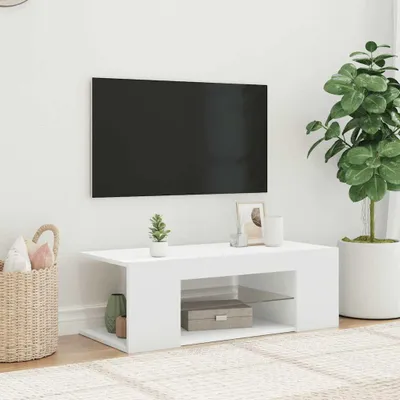 Obrázek produktu pro vidaXL TV skříňka s LED světly bílá 90x39x30 cm