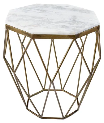 Image de Table basse 50 cm en marbre, design moderne pour le salon - ACHETER MAINTENANT