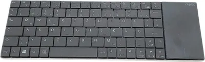 Produktbild von Rapoo E2710, Standard, Kabellos, RF Wireless, QWERTZ, Schwarz, Edelstahl