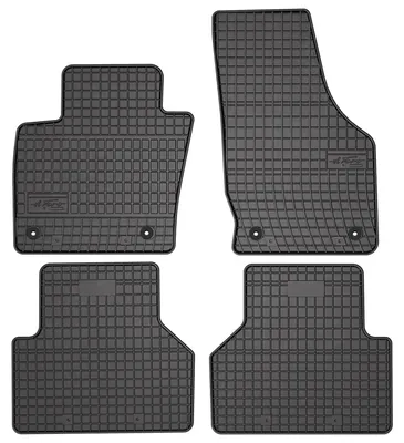 Produktbild von Gummi-Fußmatten für Audi Q3 I 8U 2011-2018 (SUV) – 4-tlg, Schwarz, passgenau – Wielganizator SolidPRO