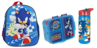 Produktbild von Sonic-Schulset; Rucksack und Lunchbox