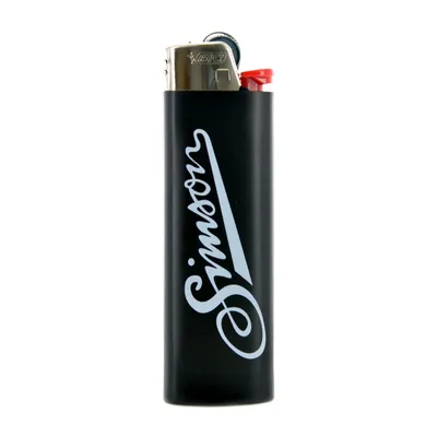 Obrázok produktu pre Zapaľovač BIC, čierny - s logom Simson + nápisy