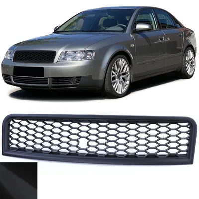Immagine prodotto di Griglia anteriore e griglia sportiva, colore nero, per Audi A4 8E B6, dal 2000 al 2004