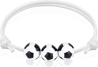 Produktbild von Sportarmband Rugby geflochtenes Uni-Armband in Kugelform, verstellbar, Modeschmuck-M