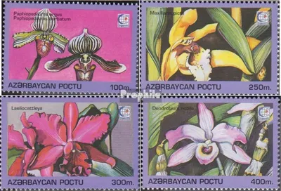 Produktbild von Briefmarken Aserbaidschan 1995 Mi 249-252 (kompl.Ausg.) postfrisch Orchideen