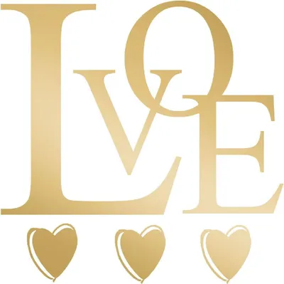 Immagine prodotto di Mini Card Art Level Embossing-Love-Gold