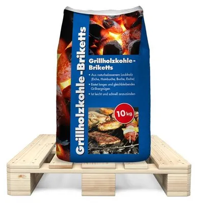 Produktbild von Grillbriketts aus naturbelassenem Laubholz für langes Grillvergnügen, 720 kg