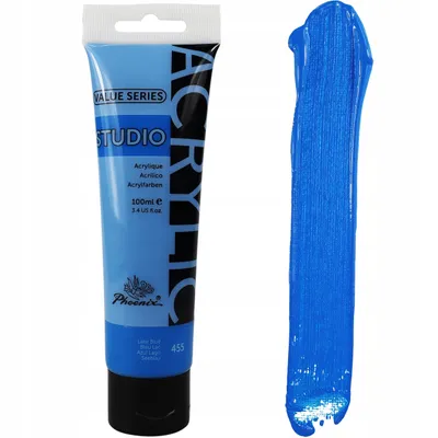 Zdjęcie produktu dla Farba Akrylowa Błękitna Niebieska Artystyczna Phoenix 455 Lake Blue 100ml