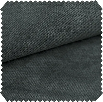 Produktbild von novely® ORMONT - Samtiger Chenille-Stoff - Robuster Möbelstoff - Polsterstoff in 18 Farben - Pflegeleichte Meterware 1lfm - Farbe: 18 Anthrazit