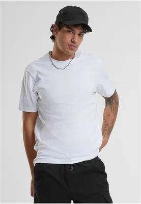 Image de T-shirt pour homme Urban Classics Basic Tee, lot de 6 (blanc/blanc/blanc/blanc/blanc/blanc) - S