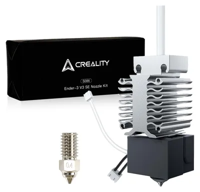 Obrázok produktu pre Creality Ender 3 V3 SE, sada keramického vykurovacieho bloku s tryskou z medenej zliatiny (0,4 mm a 0,6 mm) pre tlačiarne Creality Ender 3 V3 SE, vylepšená sada hotendu pre vysokorýchlostnú tlač 250 mm/s