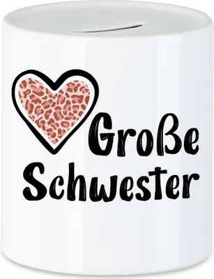 Produktbild von Große Schwester Spardose Sisters Beschützerin Geborgenheit Liebe Familie Zusammenhalt Freude Spaß Sis Love