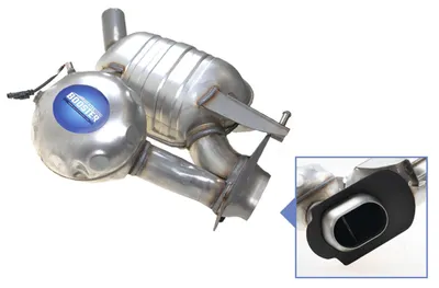 Für Audi A6 C7 4G A7 4G ab 2015- Originaler Active Sound Endschalldämpfer LINKS in der Farbe von KUFATEC GmbH & Co. KG