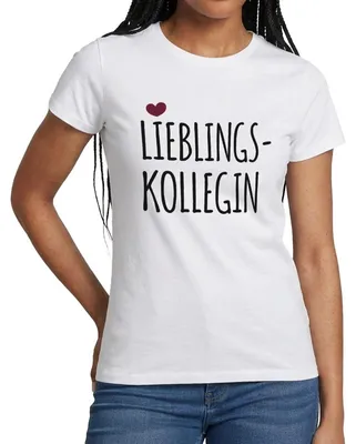 Produktbild von Spreadshirt Lieblingskollegin Frauen T-Shirt, S, Weiß