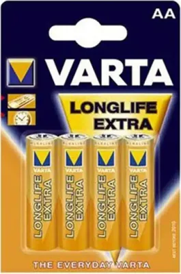 Zdjęcie produktu dla Varta 04106, Jednorazowa bateria, AA, Alkaliczny, 1,5 V, 4 szt., Złoto, Żółty