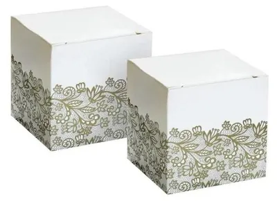 Zdjęcie produktu dla Pudełka papierowe na słodycze 5x5x5cm 6szt - Godan