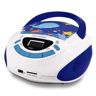 Produktbild von Metronic 477170, Blau, Weiß, Tragbarer CD-Player