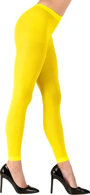 Produktbild von Leggings Hose Neon Gelb Strumpfhose 70 Denier Disco