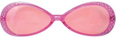 Partybrille mit Diamantrahmen, Rosa, 1 Stück