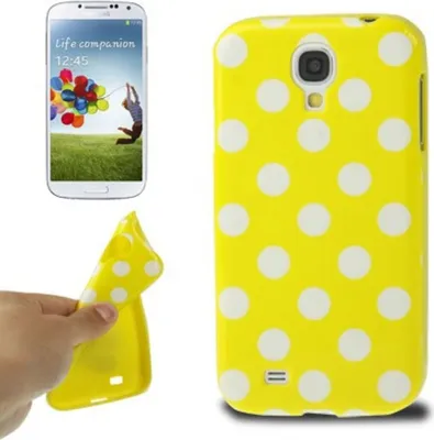 Produktbild von Schutzhülle TPU Punkte Case für Handy Samsung Galaxy S4 GT-I9500 / GT-I9505 / LTE+ GT-I9506 / Value Edition GT-I9515