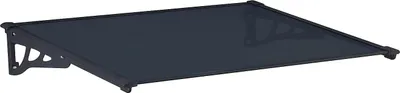 Produktbild von KEPLER Aluminium Vordach - 120×90×22cm - Schwarz