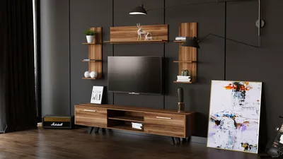 Imagen del producto de Skye Decor, modelo Rb-165, soporte para televisión, madera, aglomerado, 180 x 45 x 40 cm