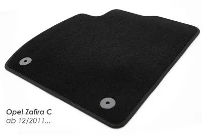 Produktbild von Fußmatte Opel Zafira C + D Tourer (alle 2011-2019) Velours Matte Original Qualität Fahrermatte einzeln schwarz