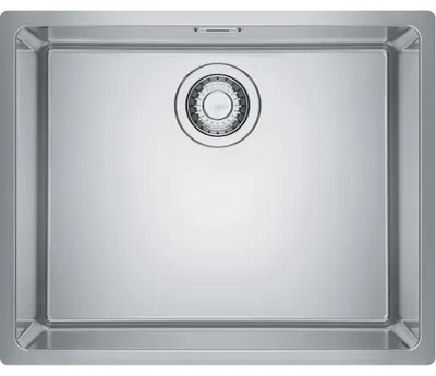 Spülbecken Edelstahl gebürstet 50x40 cm Unterbau