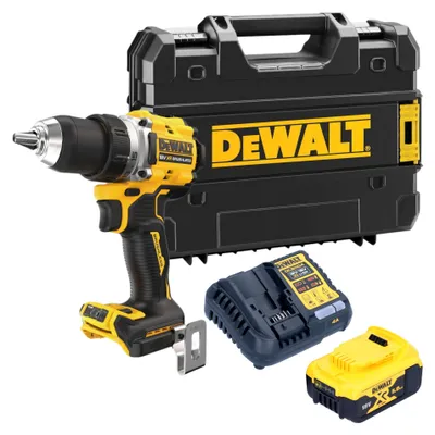 Obrázok produktu pre Akumulátorový vŕtací skrutkovač DeWalt DCD 800 P1T 18 V 90 Nm + 1x akumulátor 5,0 Ah + nabíjačka + TSTAK