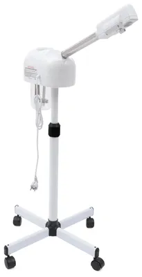 Produktbild von Stand-Gesichtssauna - Nano-Ionen Dampfer - Ozonfunktion - Heißdampf - 360° drehbarer Arm - Höhenverstellbar - 600 ml Tank - 220 V EU-Stecker