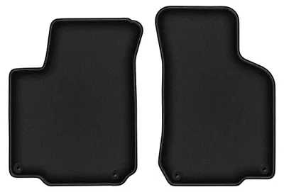 Image de Tapis avant en moquette pour VW Jetta IV 1998-2005 (berline/break) – 2 pièces, noirs, sur mesure – Wielganizator DURBAN