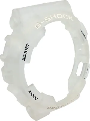 Produktbild von Casio G-Shock Bezel Lünette Resin weiß transparent GA-110LS-7A