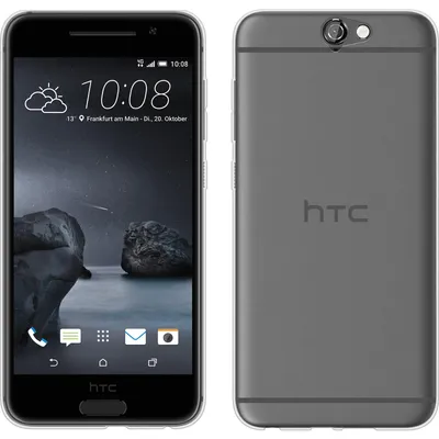 Produktbild von PhoneNatic Case kompatibel mit HTC One A9 - Crystal Clear Silikon Hülle transparent + 2 Schutzfolien