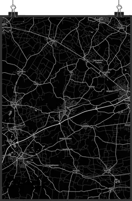 Produktbild von Mr. & Mrs. Panda Bild Oelde DIN A2 - Geschenk, Wandbild, wanddeko, Stadt, wandkunst, Plakat, drucke, Dorf Karte Landkarte Map Stadtplan