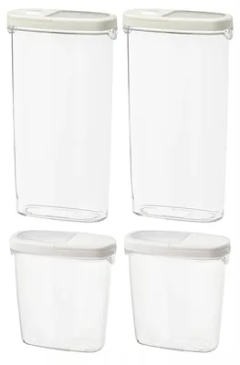 Produktbild von IKEA Vorratsdosen-Set Trockennahrung 4 Stück 1.3L 2.3L
