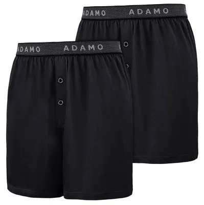 Produktbild von Adamo 2er-Pack Boxershorts Übergröße schwarz