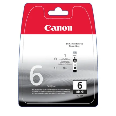 Produktbild von Canon BCI-6 BK Black, Schwarz, Tinte auf Pigmentbasis
