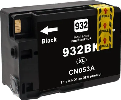 Produktbild von 1x D&C Tintenpatronen ersetzt HP 932 XL BLACK
