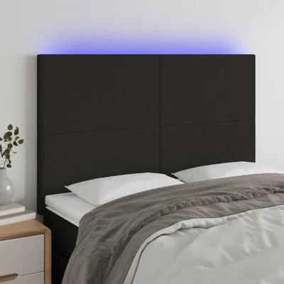 Imagen del producto de Living Store, cabecero LED, color , 144 x 5 x 118/128 cm, tela