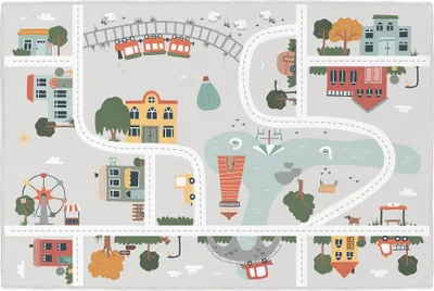 Produktbild von Achoka Spielteppich "Little City"
