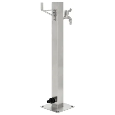 Produktbild von Eleganter Möbel Garten-Wassersäule Edelstahl Quadratisch 65cm - CJG480745 - Regentonnen