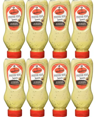 Produktbild von Händlmaiers Pfeffer Senf Sauce erlesene Pfeffersorten 225ml 8er Pack