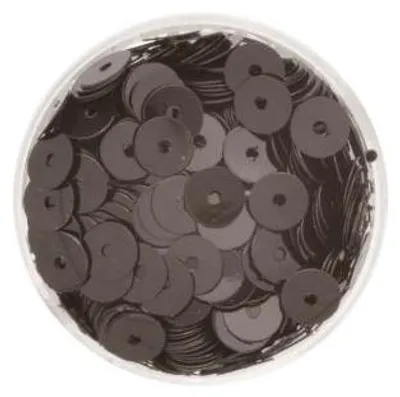 Produktbild von Glorex Paillettenscheiben 6 mm 7 g, schwarz