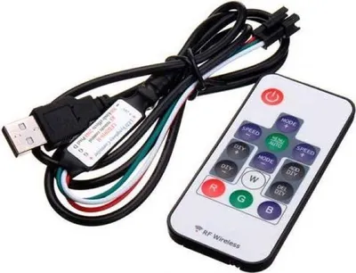 Image de Contrôleur & Télécommande pour ruban Digital 5V RGB
