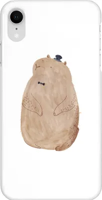 Produktbild von Mr. & Mrs. Panda Iphone XR Handyhülle Murmeltier - Weiß - Geschenk, Respekt, Handy Case, Anstand, Knigge, Premium Kunststoff, Lustige Sprüche, Fröhlichkeit