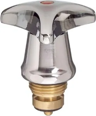 Produktbild von Armaturenoberteil Dreikant chrom, rot 1/2''