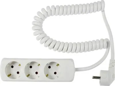 Immagine prodotto di as-Schwabe 11431 as-Schwabe 3-fach Steckdosenleiste 2,5 m weiß